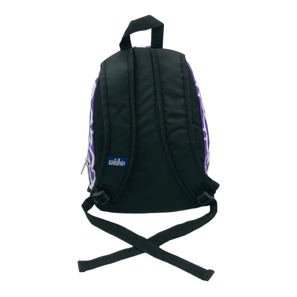 Wildkin Kids Zip 2 Compartment Backpack Overnight School Bag Purple Wishbone EUC